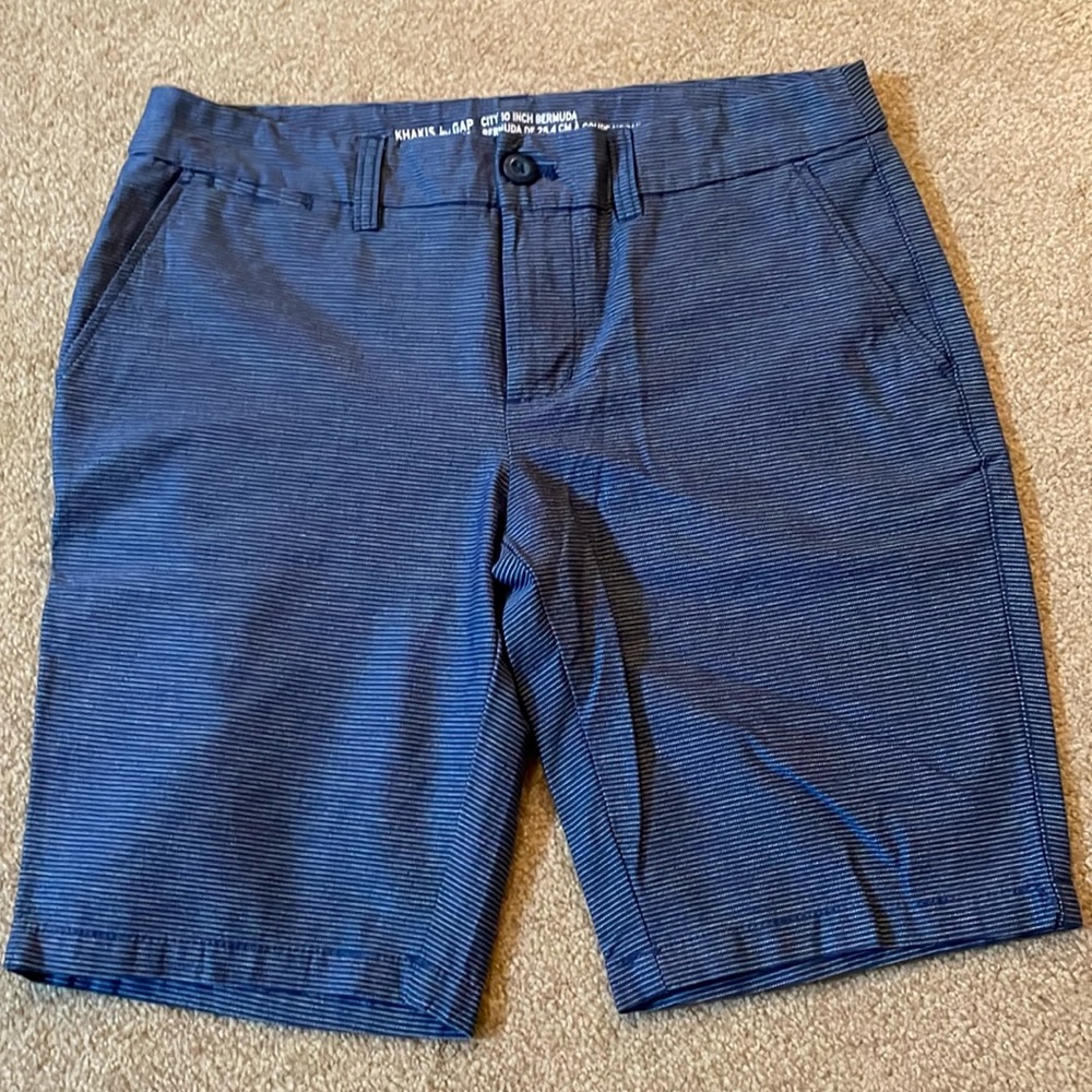 Blue Striped Women’s Bermuda Shorts